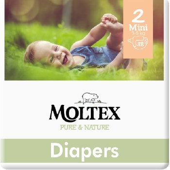 Moltex Pure and Nature Mini 3-6 kg Ekonomické balení 4 x 38 ks