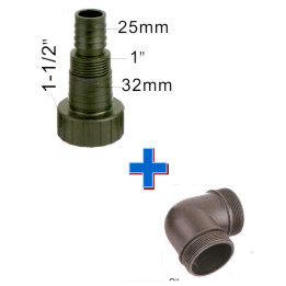 Raccord coude 1'' 1/2 - Master Pumps
