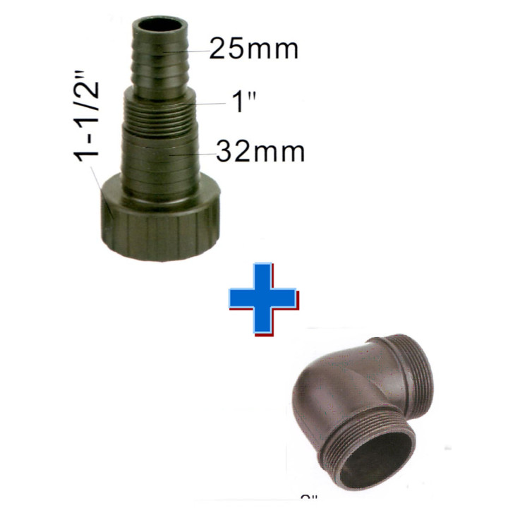 Raccord coude 1'' 1/2 - Master Pumps