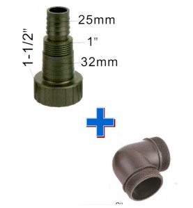 Raccord coude 1'' 1/2 - Master Pumps