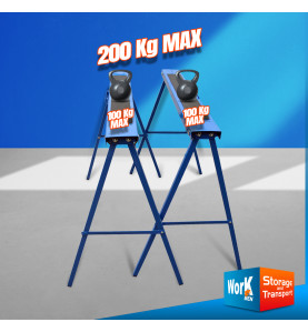Jeu de 2 tréteaux pliables - Workmen storage