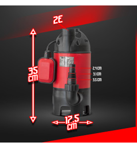 Pompe vide caves pour eaux chargées 750W