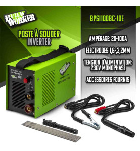 Poste à souder Inverter 100A + 10 électrodes