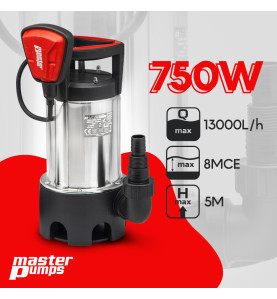 Pompe vide caves eaux chargées 750W - Master Pumps