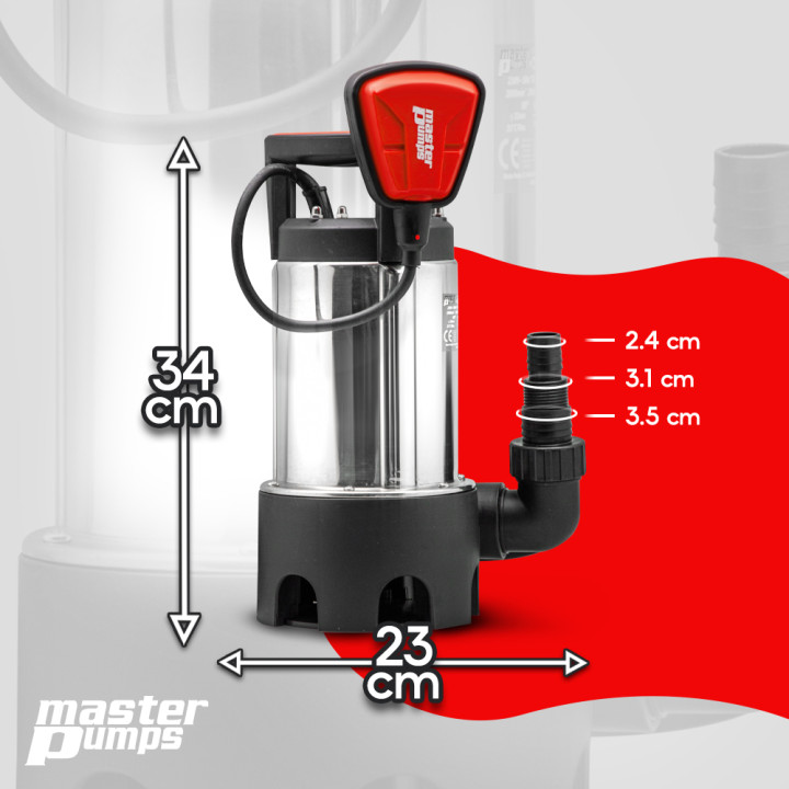 Pompe vide caves eaux chargées 750W - Master Pumps