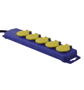 Bloc 5 prises étanche - 3x1.5mm² - I-Watts