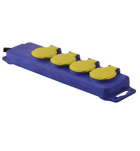Bloc 4 prises étanche - 3x1.5mm² - I-Watts