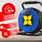 Enrouleur 4 prises-h07rn-3g2.5MM²-40M -I-watts Pro