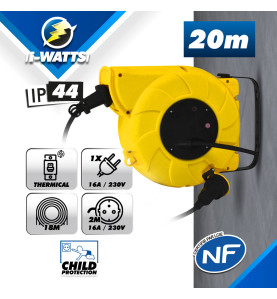 Enrouleur electrique automatique 20m-3g1.5mm