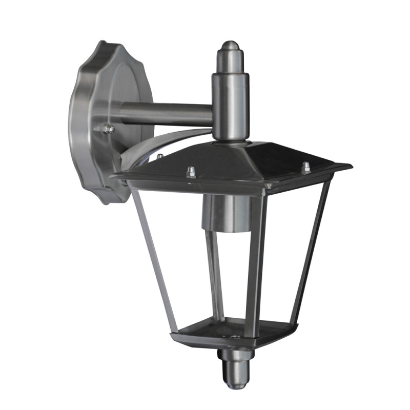 Applique murale extérieure descendante Inox E27 - Ampoule Max 40W - Protection IP44