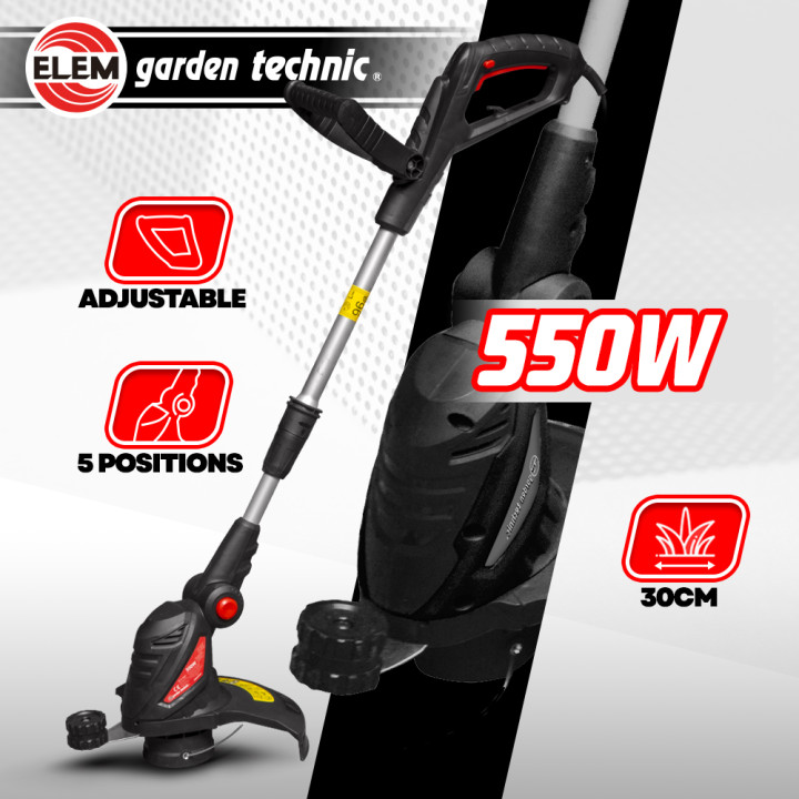 Coupe bordures électrique 550W - 30CM avec manche téléscopique