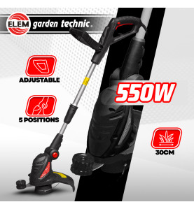 Coupe bordures électrique 550W - 30CM avec manche téléscopique
