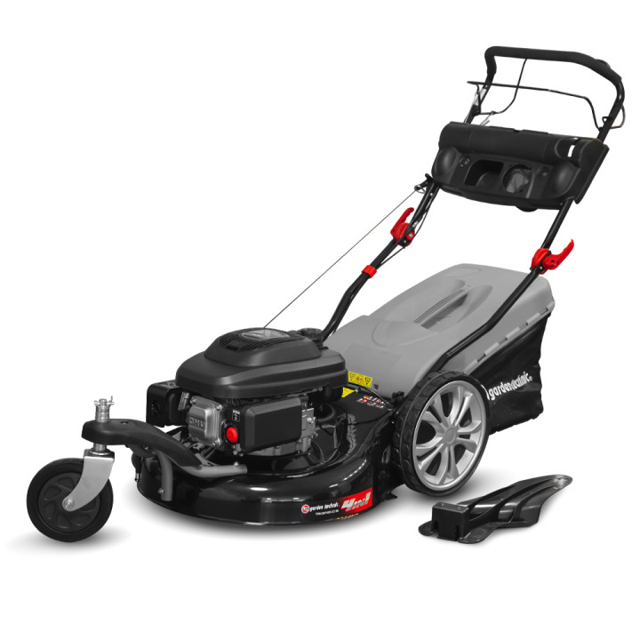 Tondeuse thermique tractée 3 roues 196cc - 55cm - 65L - Elem Garden