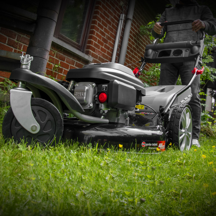 Tondeuse thermique tractée 3 roues 196cc - 55cm - 65L - Elem Garden
