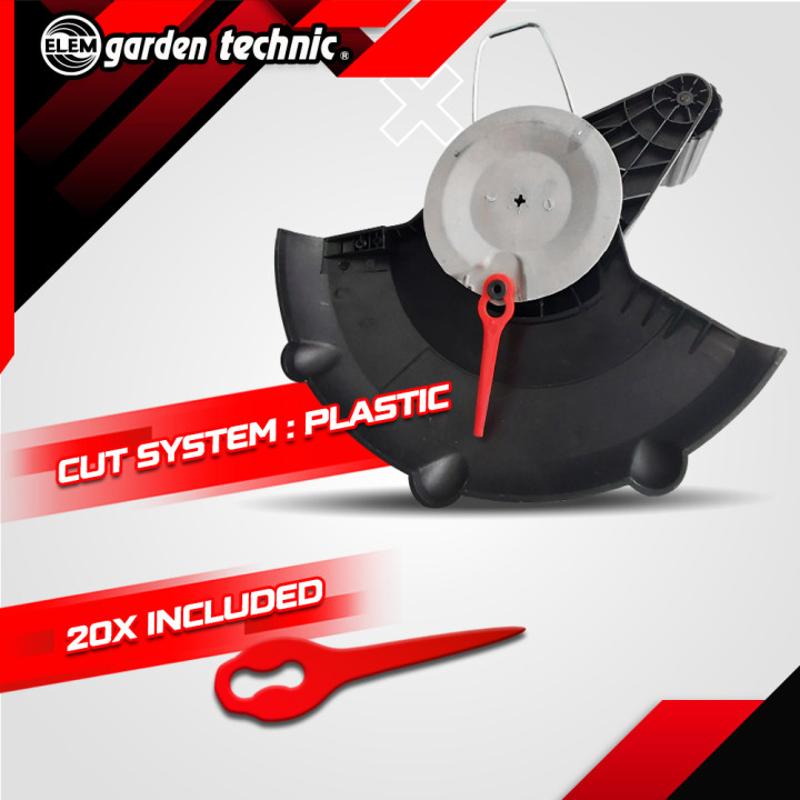 Coupe bordures sans fil 20V Batterie Lithium 2000mAh - 25cm - Elem Garden