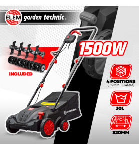 Scarificateur émousseur électrique 1500W - 32cm