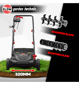 Scarificateur émousseur électrique 1500W - 32cm