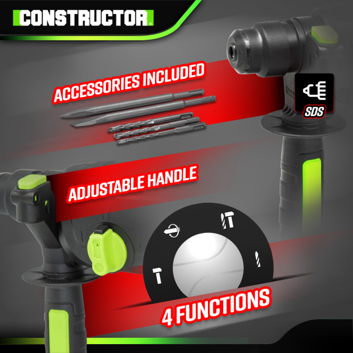 Marteau perforateur 1050W BMC - Constructor