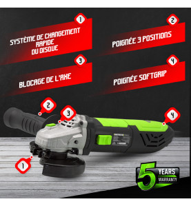 Meuleuse d'angle 900W 115mm - Constructor