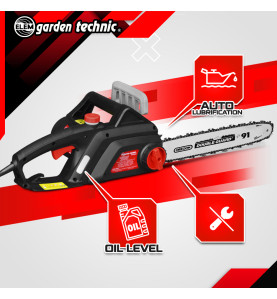 Tronçonneuse électrique 2000W - Guide 46cm Oregon - Vitesse 12.1 m/s