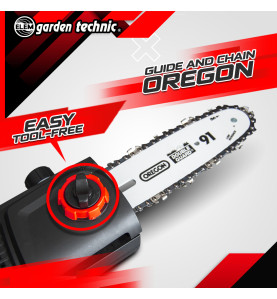 Scie à ébrancher sur perche 710W Guide Oregon 24cm