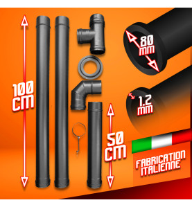 Kit installation poele a pellets - Warm Tech