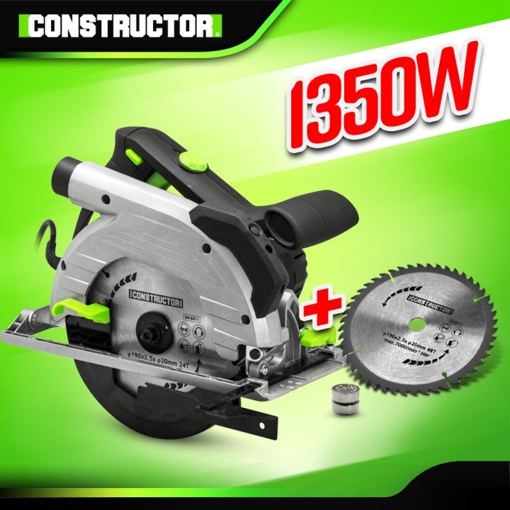 Scie circulaire 1350W - 190mm - Constructor