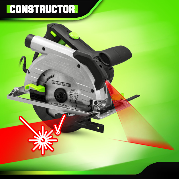 Scie circulaire 1350W - 190mm - Constructor