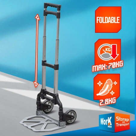 Diable aluminium pliable max 70kg - Work Men