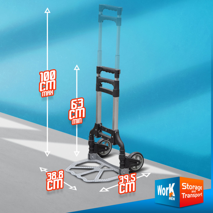 Diable aluminium pliable max 70kg - Work Men