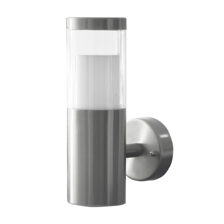 Applique murale extérieure Inox LED 7W + Bluetooth - Lumière blanc froid 6000K - IP44