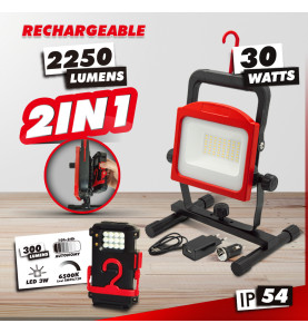 Spot LED rechargeable 30W - I-Watts Pro