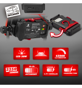 Spot LED rechargeable 30W - I-Watts Pro