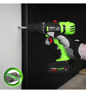 Perceuse visseuse percussion max 20V sans batterie - Mandrin autoserrant 13mm - 42Nm - Constructor