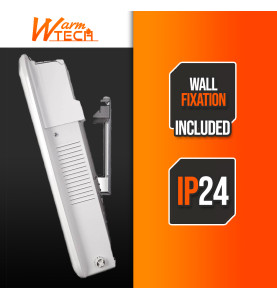 Chauffage mural 2000W - 4 modes - Thermostat électronique - Timer 24H - Warm Tech
