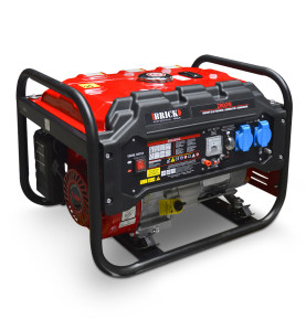 Groupe électrogène max 2800W - Essence - 2 prises - AVR - Brick