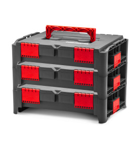 Lot de 3 coffrets empilables BEPS1 - Constructor
