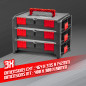 Lot de 3 coffrets empilables BEPS1 - Constructor