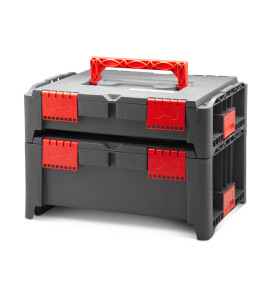 Lot de 2 coffrets empilables BEPS1 + BEPS2 - Const