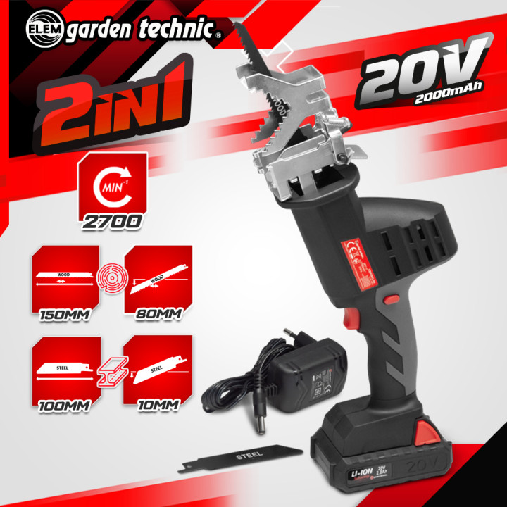 Scie à ébrancher 20V lithium 2Ah