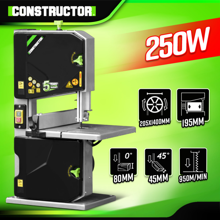 Scie à ruban 250W avec guide latéral - Constructor