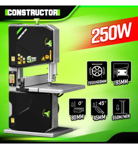 Scie à ruban 250W avec guide latéral - Constructor