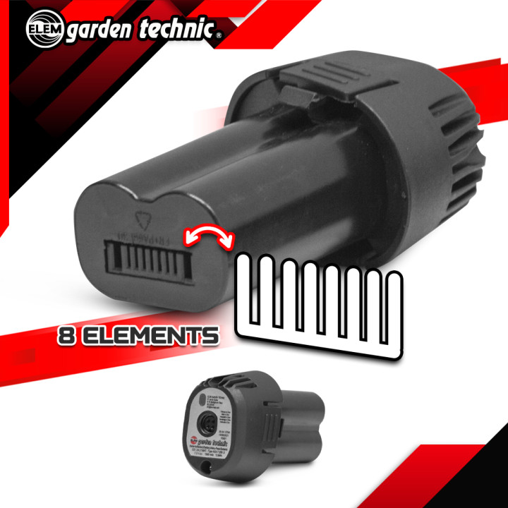 Batterie pour sécateur 7.2v lithium - Elem Garden
