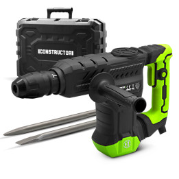 Marteau piqueur 1300W - 18 J - 3900 coups/minute - Constructor