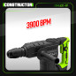 Marteau piqueur 1300W - 18 J - 3900 coups/minute - Constructor