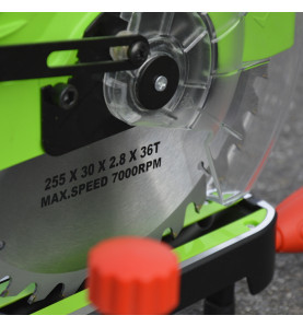 Scie à onglets radiale 1800W - Lame 254mm 36 dents - Constructor