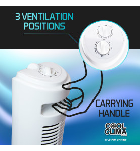 Ventilateur colonne 45W avec timer - Cool clima