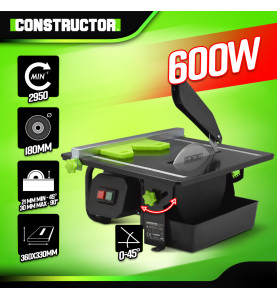 Table coupe carrelages 600W - 180mm - Constructor