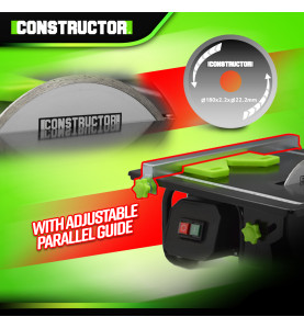 Table coupe carrelages 600W - 180mm - Constructor