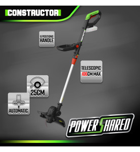 Coupe bordures 20V MAX sans batterie - Manche téléscopique - Constructor